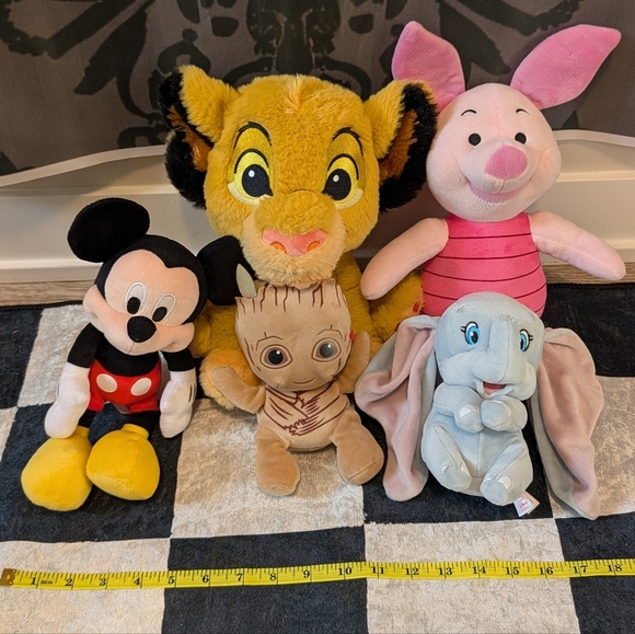 Plush Toy Set - Disney, Marvel, Mickey, Lion King, Winnie The Pooh - Picture 1 of 1
